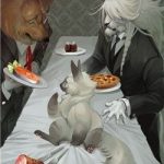 Cat girl and bodyguards